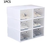 Caja de almacenamiento de PP Caja de zapatos de plástico Caja de zapatos plegable para el hogar 23,5 x 33,5 x 13 cm