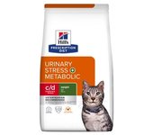 8 Kg Pienso Hills c/d Urinary Stress +  Metabolic para gato adulto sabor pollo