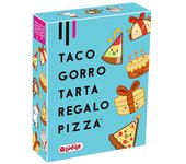 TACO. GORRO. TARTA. REGALO. PIZZA