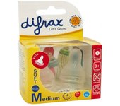 Difrax Tetinas Boca estrecha Mediana
