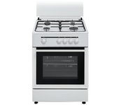 Cocina Gas - Vitrokitchen CB60BN, 60 cm, 4 fuegos, Blanco