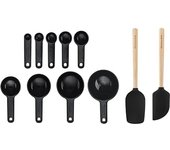 KitchenAid Juego de utensilios para amasadora de 11 piezas - Negro Onyx