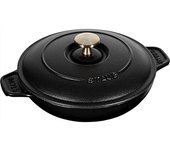 Staub Fuente Redonda con Tapa, Hierro Fundido, Negro Mate, 20 cm