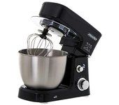 Mesko MS4217 Batidora Amasadora Repostería Profesional Robot Cocina Orbital, 1200W MAX, 3,5 litros, 6 velocidades, Negra