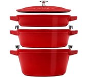 Staub La Cocotte Alrededor hierro fundido Cazuela para hornear