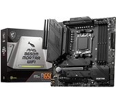 MSI mag B650M Mortar WiFi Placa Base, Micro-ATX - Soporta Procesadores AMD Ryzen Serie 7000, AM5-12 Duet Rail 80A VRM, DDR5 Memory Boost 6000+MHz/OC, 2 x PCIe 4.0 x16, 2 x M.2 Gen4, Wi-Fi 6E