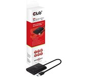 CLUB3D USB3.2 Gen1 Type A to DisplayPort™1.2 Dual Monitor 4K60Hz Video Splitter