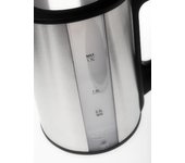 ADLER AD-1216 Hervidor De Agua Eléctrico de Acero Inoxidable. 1,7 Litros, Resistencia Oculta, Iluminado, Filtro Anti cal, Base 360º, 2200W