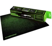 Esperanza Alfombrilla de ratón Grande para Gaming con diseño de Grunge (tamaño M, 300 x 240 x 3 mm) en Color Negro y Verde, Alfombrilla para ratón óptico, láser y ratón de Bola, Goma Antideslizante