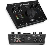 M-Audio AIR 192|8 - Interfaz de audio MIDI, tarjeta de sonido USB, USB-C, 2 entradas, 4 salidas, software de estudio, para grabación de instrumentos, producción musical y monitorización