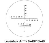 Prismáticos Levenhuk Army 8x40 con retícula