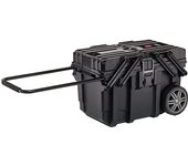 Keter- Caja de Herramientas con ruedas; Carro horizontal; 64,6 x 37,3 x 41 cm, Color Negro