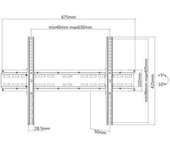Maclean MC-749, 748, 750 - soporte de pared para pantalla o moitor, diponible en tres estandares VESA (MC-749 vesa 600x400)