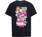 Camiseta de Manga Corta Infantil Converse Boyfriend Graphicrt Negro - Marca: Converse - EAN: 0196327803537 - Talla: 13-15 Años