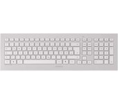 CHERRY DW 8000 teclado Ratón incluido RF inalámbrico QWERTY Español Plata, Blanco