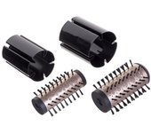 BaByliss Cepillo Rotatorio Big Hair Dual Hot Air - Tecnología iónica antiencrespamiento, Accesorios de 50 mm y 40 mm, 2 direcciones de rotación, 2 ajustes de Calor + Aire Frío, Negro, AS952E