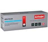 Activejet Ath-F411N Tóner para Impresora HP, Repuesto para Impresora HP 410A Cf411A; Supreme; 2300 páginas; Azul Cielo.