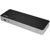StarTech.com Dock USB C para 2 Monitores 4K 30Hz con HDMI y DisplayPort - Entrega de Potencia 60W - SD - Hub 4x Puertos USB-A 3.0 - Gb Ethernet - Audio - Compatible con Thunderbolt 3 (DK30CHDDPPD)