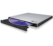 Hitachi-LG GP57 External DVD Drive, Slim Portable DVD Player/Writer for Laptop/Desktop PC, with USB 2.0, Windows and Mac OS Compatible, 8x Read/Write Speed - Silver
