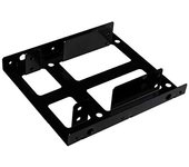 UNYKAch Kit Bandeja de Montaje Adaptador SSD Dual para Discos Duros de 2,5" a Bahía de 3.5" Doble, con 4 Adaptadores de Corriente SATA, Cable y Accesorios