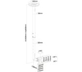 NewStar FPMA-C050BLACK - Soporte de techo para TV (10"-30", inclinación 20°, ángulo de giro 0-180°), negro