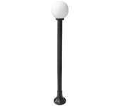 Farola peq. exterior abanto 1xe27 negro ip44 130x20x20 cm