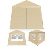 Cenador plegable Capri Beige 3x3m incl 4 paredes laterales