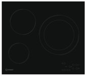 Indesit RI 360 C ES Placa Vitrocerámica 3 Zonas Negra
