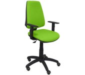 Piqueras y Crespo Elche CP Bali Silla de Oficina Brazos Regulables Ruedas Parquet Verde Pistacho