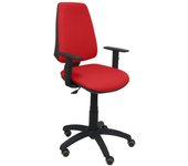 Piqueras y Crespo Elche CP Bali Silla de Oficina Brazos Regulables Ruedas Parquet Roja
