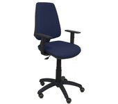 Piqueras y Crespo Elche CP Bali Silla de Oficina Brazos Regulables Ruedas Parquet Azul Marino