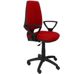 Piqueras y Crespo Elche CP Bali Silla de Oficina Brazos Fijos Ruedas Nylon Roja