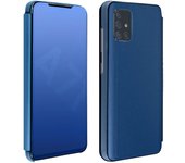 Funda Samsung Galaxy A71 Efecto Espejo translúcida F.Soporte - Azul