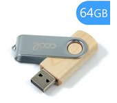 Pen Drive USB x64 GB 2.0 COOL Madera