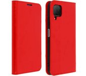 Funda Huawei P40 Lite de piel y cartera con F. Soporte - Rojo