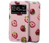 Funda Flip Cover Xiaomi Mi Note 10 Lite Dibujos Fresas