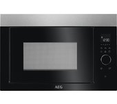 AEG MBE2657DEM Integrado Microondas combinado 26 L 900 W Negro, Acero inoxidable