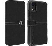 Funda Apple iPhone XR cartera efecto grano - Negro