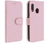 Funda Vintage Samsung Galaxy A20e Billetera F. Soporte - Oro rosa