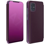 Funda Samsung Galaxy A71 Efecto Espejo translúcida F.Soporte - Violeta