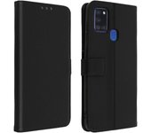 Funda libro cartera con F. Soporte para Samsung Galaxy A21s - Negro