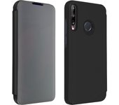 Funda Huawei P40 Lite E Efecto Espejo translúcida F.Soporte - Negro