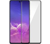 Cristal templado 9H Biselado para Samsung Galaxy S10 Lite - Marco negro
