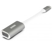 Urban Factory AUV01UF adaptador de cable USB-C VGA Gris, Blanco