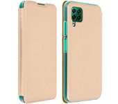 Funda Huawei P40 Lite Libro Cartera Flip Book Cover - Dorado