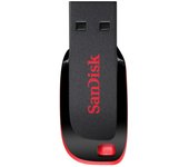 Sandisk Cruzer Blade unidad flash USB 128 GB USB tipo A 2.0 Negro, Rojo