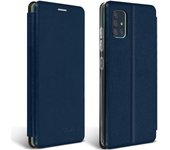 Funda Samsung Galaxy A51 de Piel Monedero con Soporte - Azul oscuro