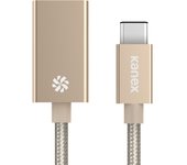 Kanex USB-C - USB-A 21cm cable USB 0,21 m 3.0 (3.1 Gen 1) USB C USB A Oro