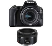 CANON EOS 200D Negro KIT EF-S 18-55mm F4-5.6 IS STM Negro + EF 50mm F1.8 STM