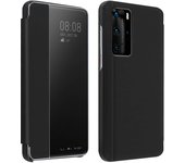 Funda Huawei P40 Pro con Ventana Inteligente Rígida - Negro